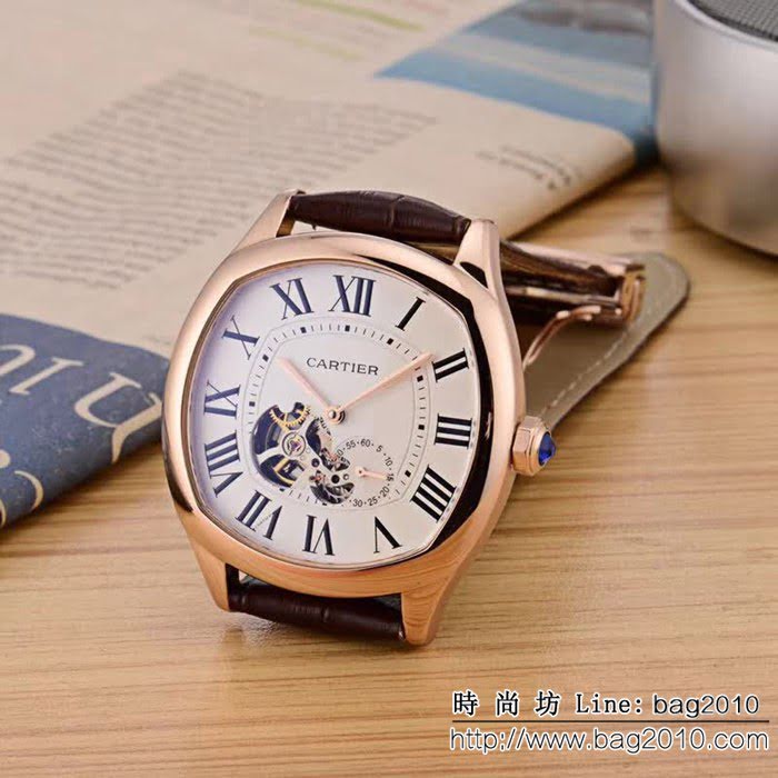 CARTIER卡地亞 最新鏤空新品 時尚高端精品男士腕表 WSS3066